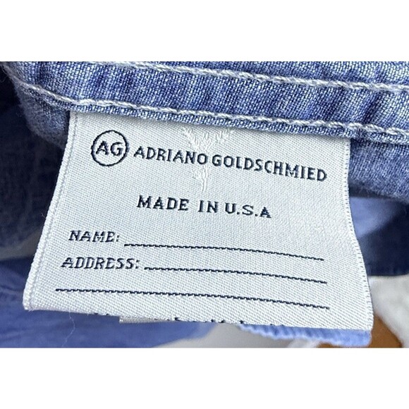 AG Adriano Goldschmied Revolve Women’s Wesley Denim Button Up Chambray Medium - Picture 6 of 8